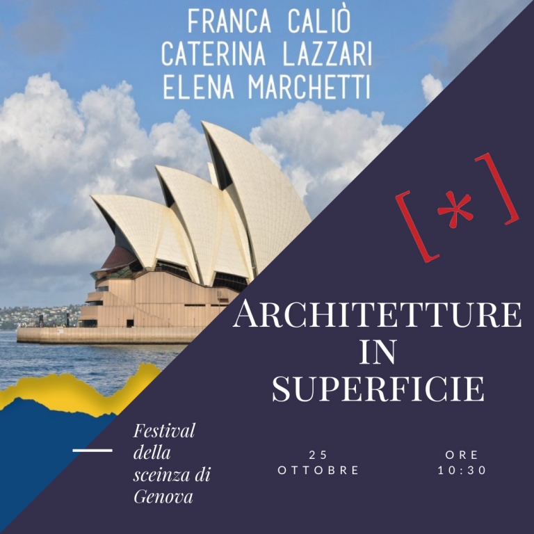 Festival della Scienza di Genova. Le superfici a onda in architettura. Diretta ore 10:30