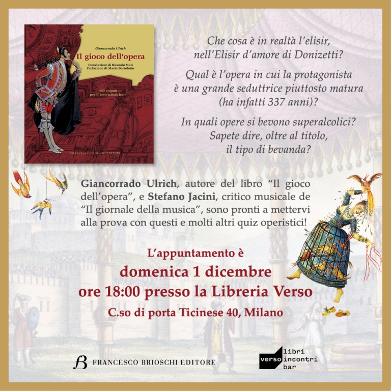 Il gioco dell'opera alla libreria Verso