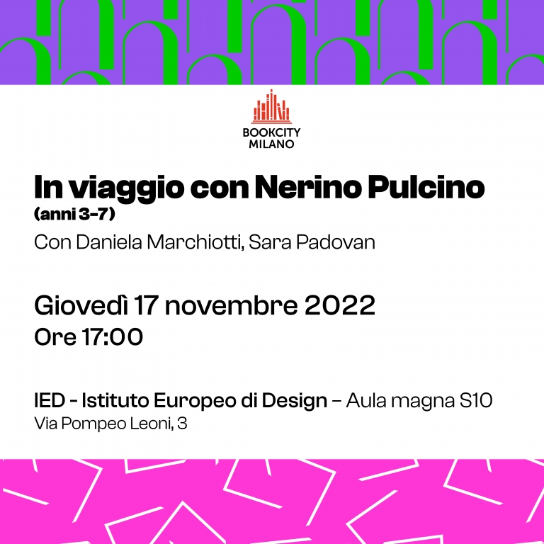 Nerino Pulcino allo IED per Bookcity 2022